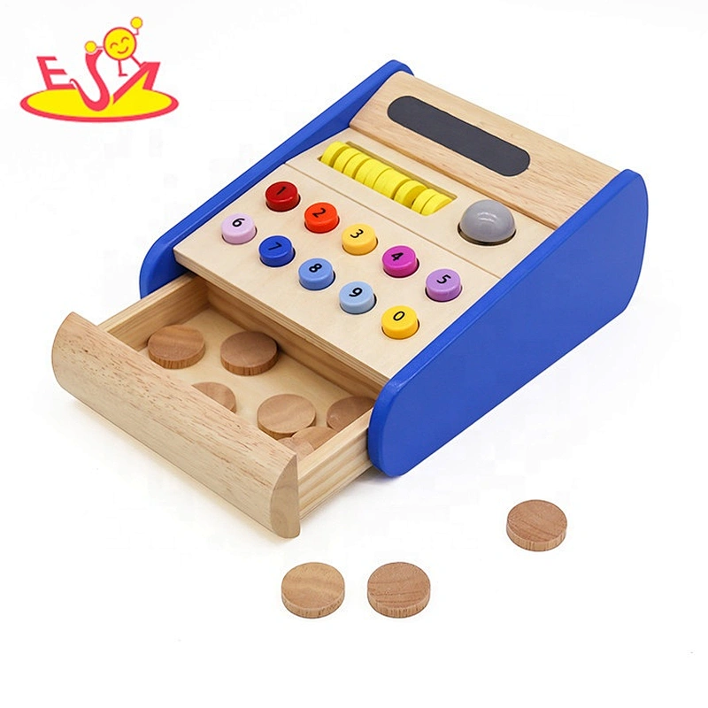 2020 New hottest kids pretend play wooden toy supermarket with fruit W10A109