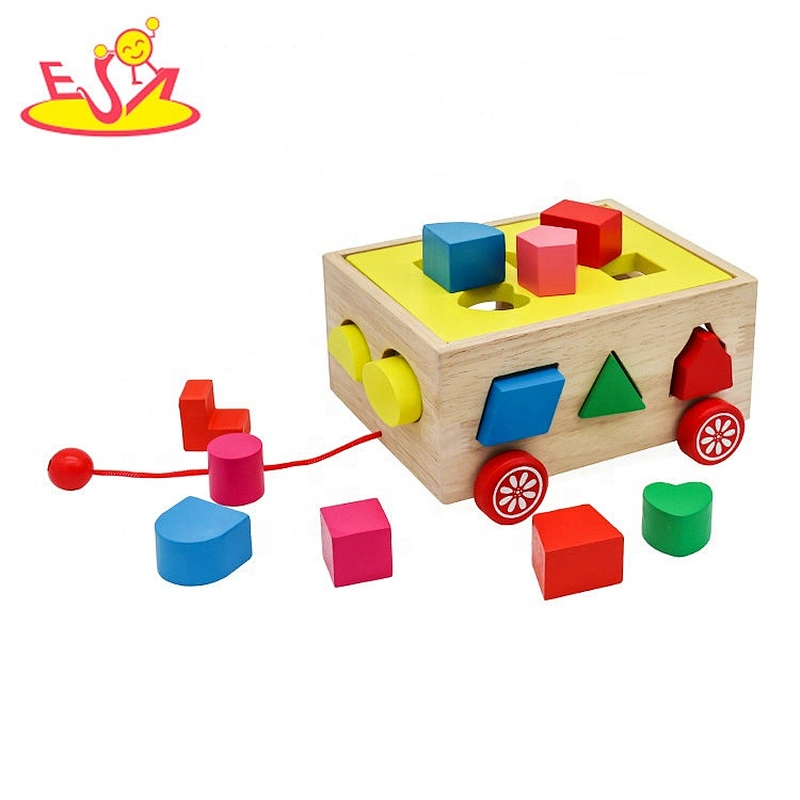 Customize educational wooden shape learning toys for toddlers W12D230