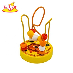 2020 Customize colored wooden bead maze toy for baby W11B267