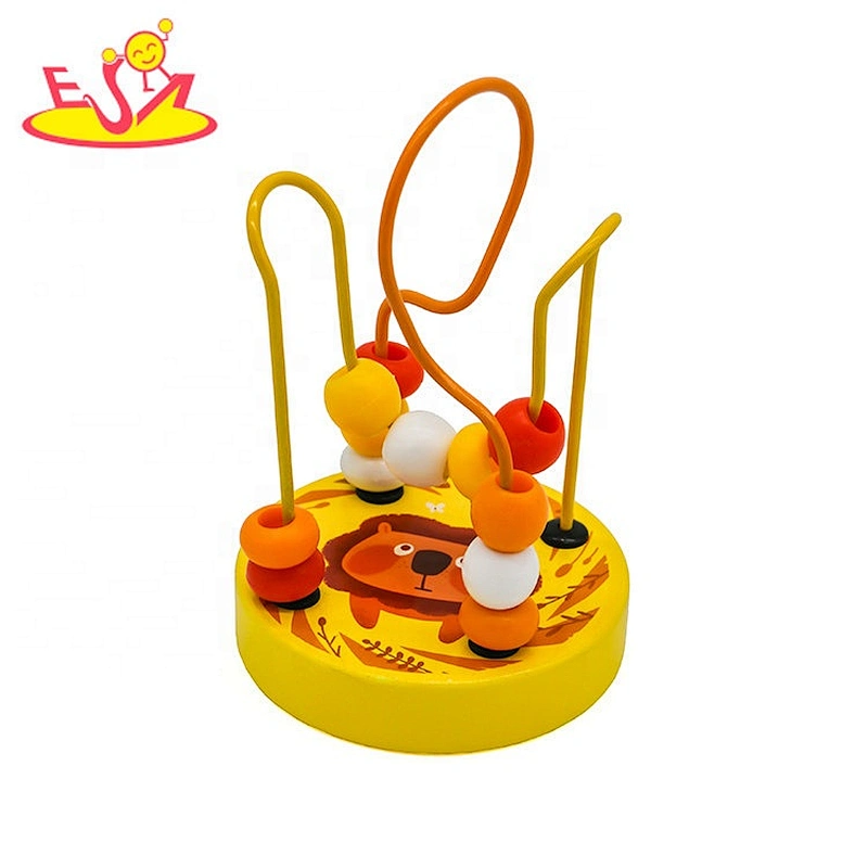 2020 Customize colored wooden bead maze toy for baby W11B267
