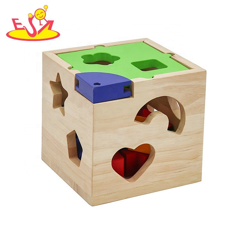 Customize educational wooden shape learning toys for toddlers W12D230