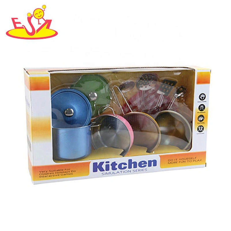Customize 13 PCS kids metal pots and pans playsets for wholesale M03A008