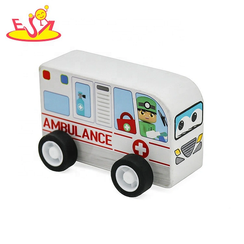 Customize small wooden school bus toy for children W04A479