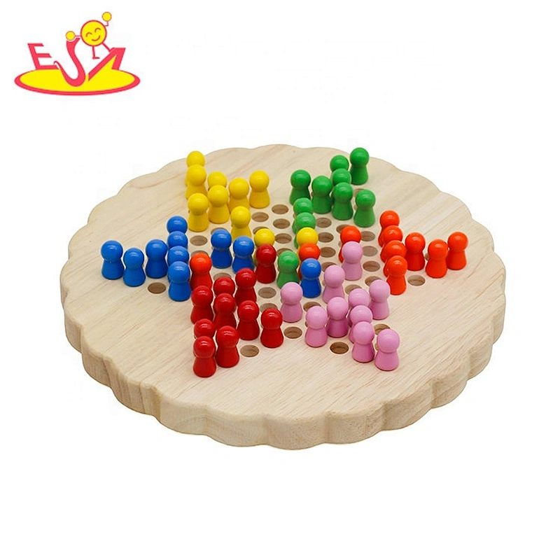 Customize travel chess wooden checkers board for children W11A118