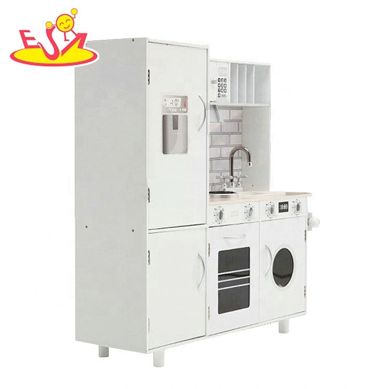 New sale pretend play white big kitchen toy set for children W10C598