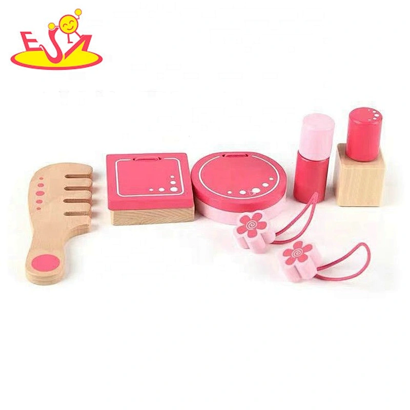 Customize simulation play wooden pretend makeup toy for girls W10D294