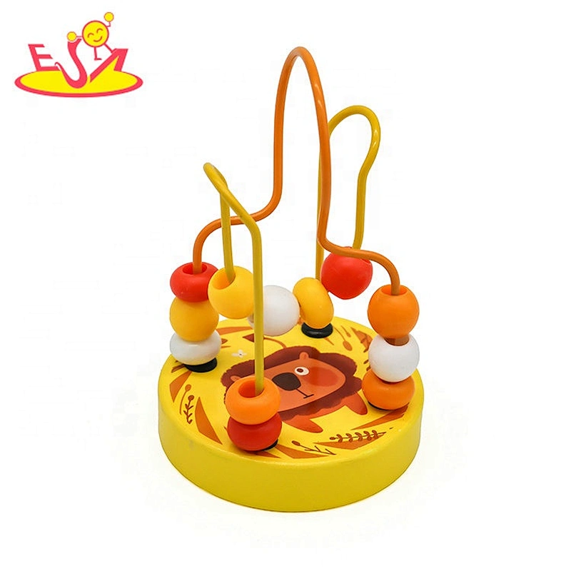 2020 Customize colored wooden bead maze toy for baby W11B267