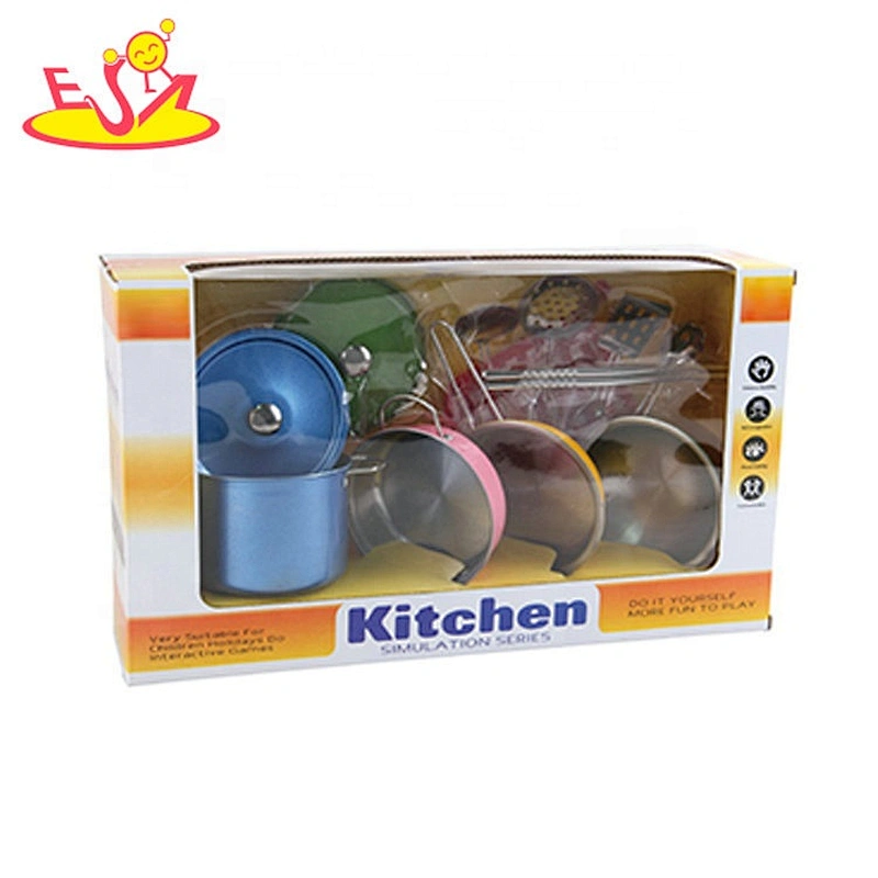 High quality 10 PCS metal toy saucepan set for children M03A006