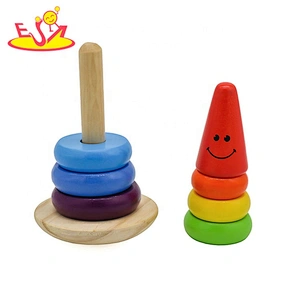 Customize colored wooden montessori knobless cylinders for kids W13E120