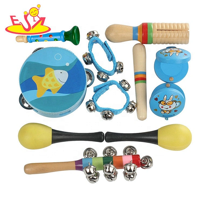 wholesale 22PCS musical wooden rattle drum for kids W07A160
