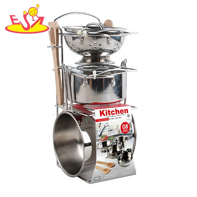 Customize 11 PCS stainless steel toy kitchen accessories set for children M03A021