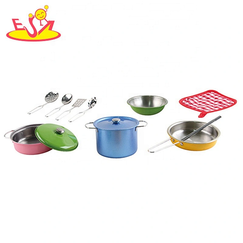 Customize 13 PCS kids metal pots and pans playsets for wholesale M03A008