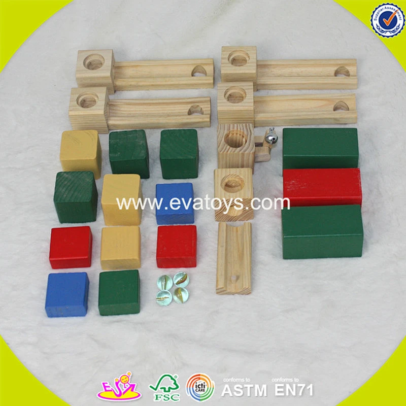 2018 wholesale baby wooden marble run toy funny kids wooden marble run toy best children wooden marble run toy W13A095