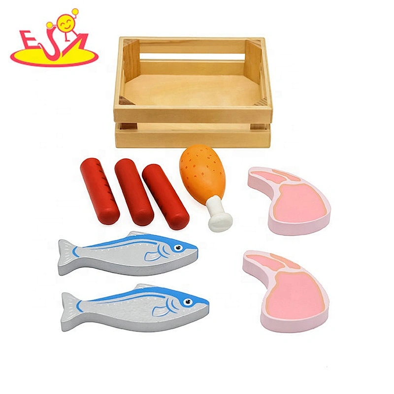 New hottest simulation play wooden toy food for children W10B346