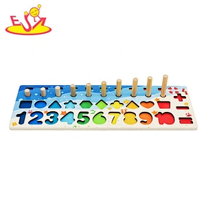 Customize magnetic wooden learning board for baby W12D226