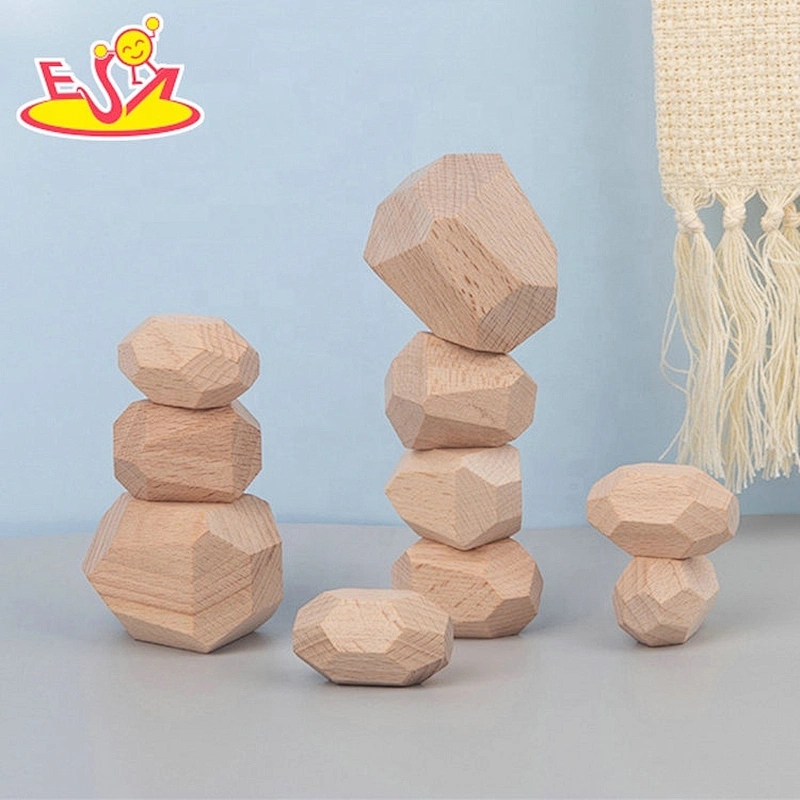 Customize 11PCS preschool wooden stone blocks toy for children W13D302