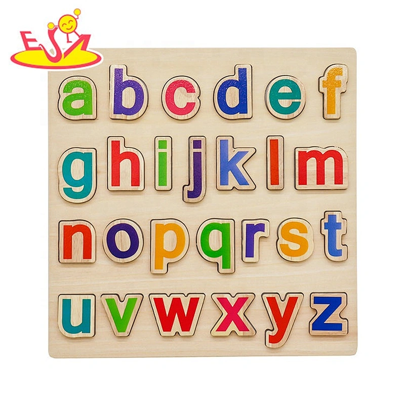 Hot sale early education wooden alphabet learning toys for children W14B126