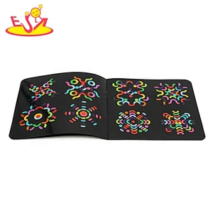 2021 Hot selling colored wooden shaped jigsaw puzzles for kids W14A256