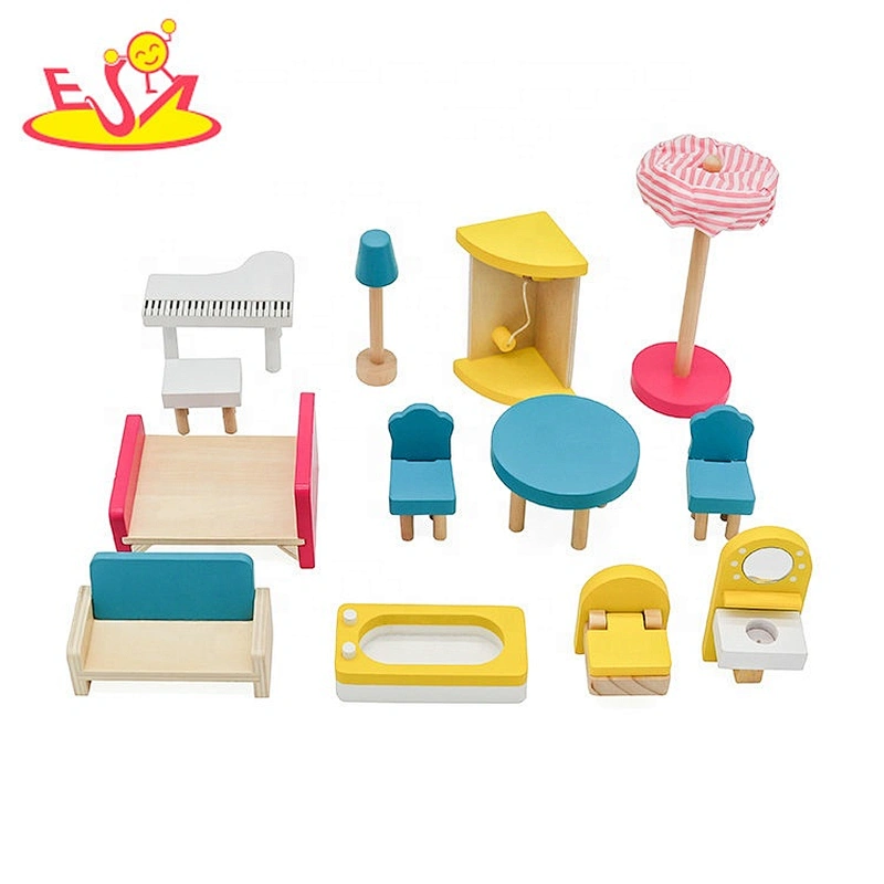 New hottest miniature wooden doll house set for girls W06A421