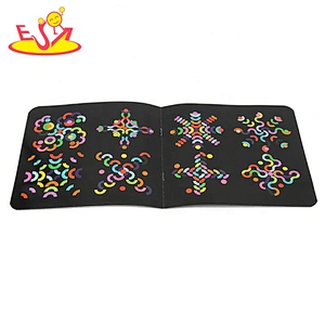2021 Hot selling colored wooden shaped jigsaw puzzles for kids W14A256