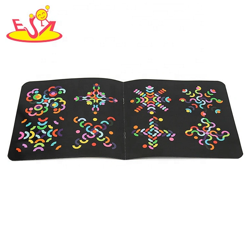 2021 Hot selling colored wooden shaped jigsaw puzzles for kids W14A256