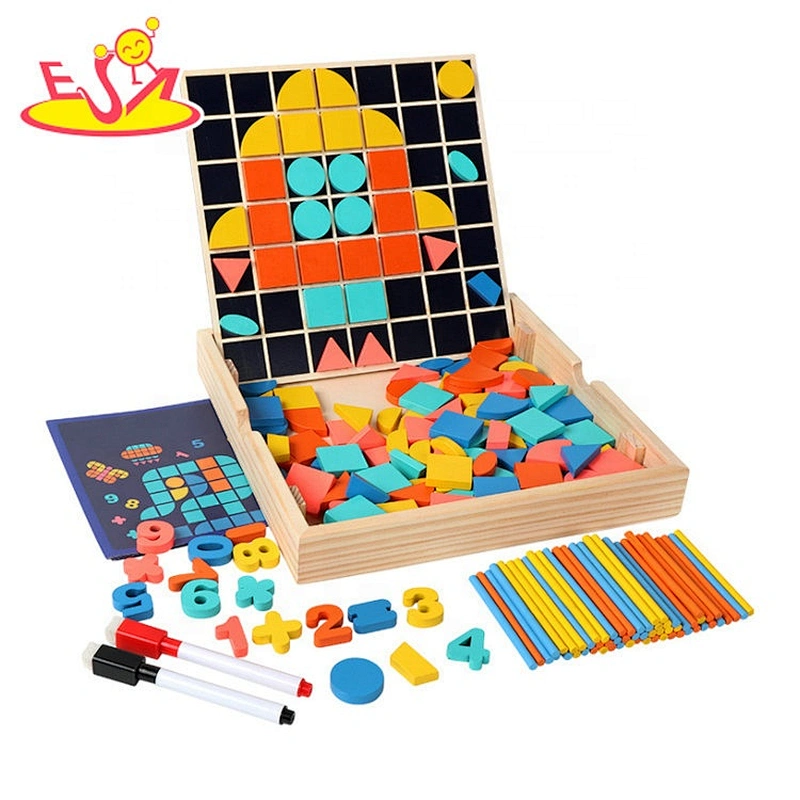 Customize mini truck chunky wooden puzzles for toddlers W14D106