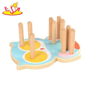 Early learning wooden montessori shape sorter for kids W13D259