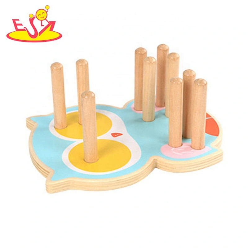 Early learning wooden montessori shape sorter for kids W13D259