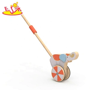 New design educational wooden baby push walker for wholesale W05A029