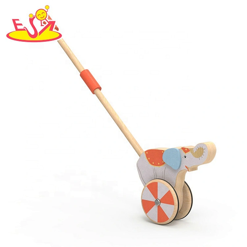 New design educational wooden baby push walker for wholesale W05A029