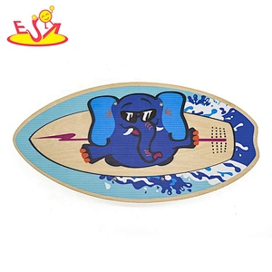 High quality cartoon wooden balance board fitness for kids W01D044