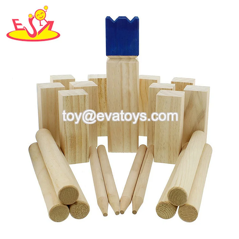 2020 high quality outdoor wooden kubb lawn game wholesale W01D031