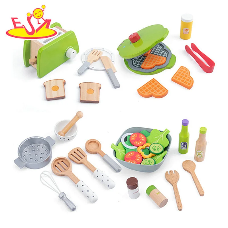 2021 New released Toaster set wooden toy  for children W10D286