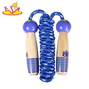 wholesale high quality wooden kids jump rope with CUSTOMIZE  W01A372D