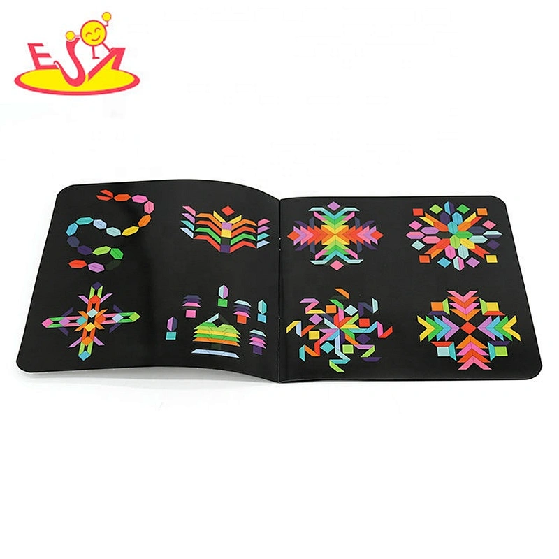 2021 Hot selling 80 pcs educational wooden shape puzzles for toddlers W14A255