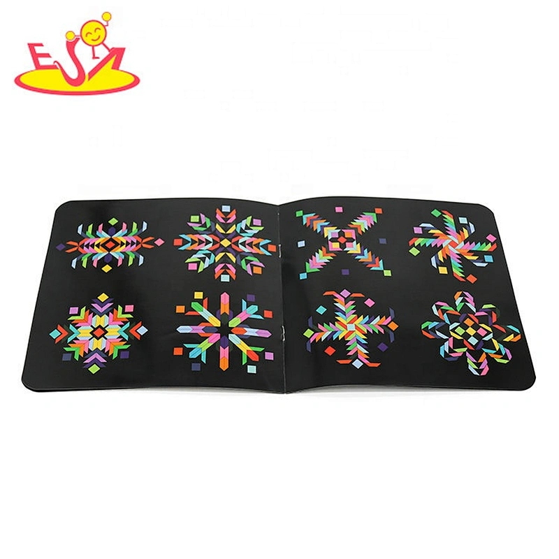 2021 Hot selling 80 pcs educational wooden shape puzzles for toddlers W14A255