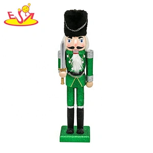 Customize christmas ornaments wooden nutcracker set for wholesale W06D160