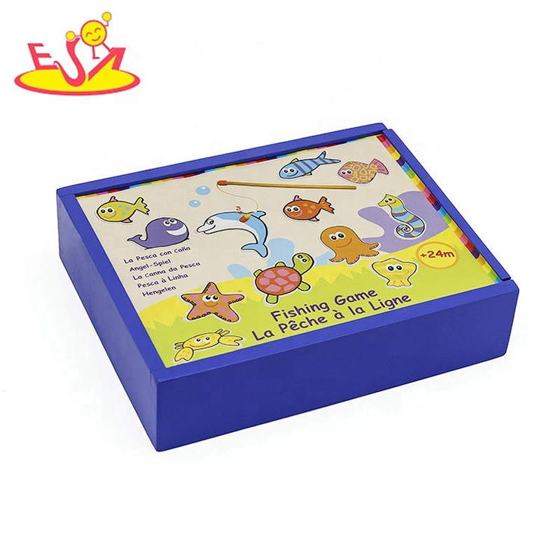 wholesale baby wooden toys fishing funny kids wooden toys W01A088