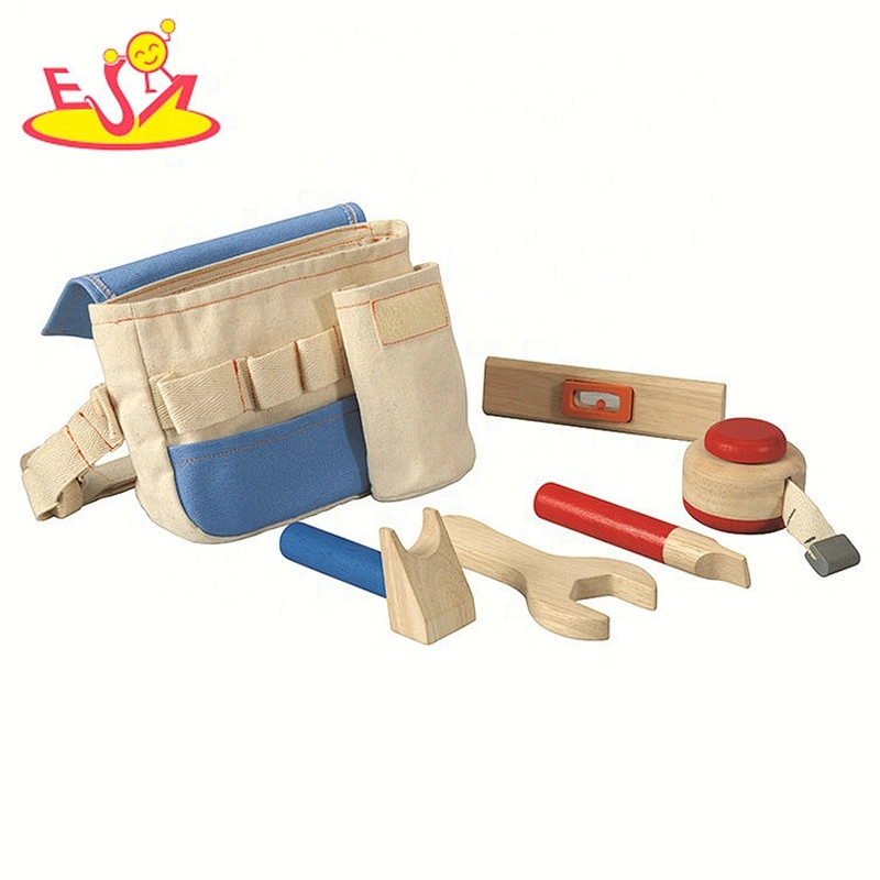 2021 Top sale mini wooden children toy tool bag for wholesale W03D138