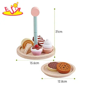 2021 New released play cake wooden toy for children W10B351