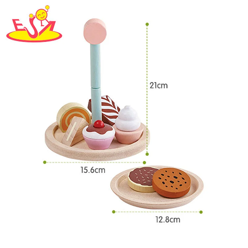 2021 New released play cake wooden toy for children W10B351