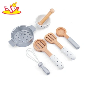 hot selling pretend wooden play cooking sets for children W10D284
