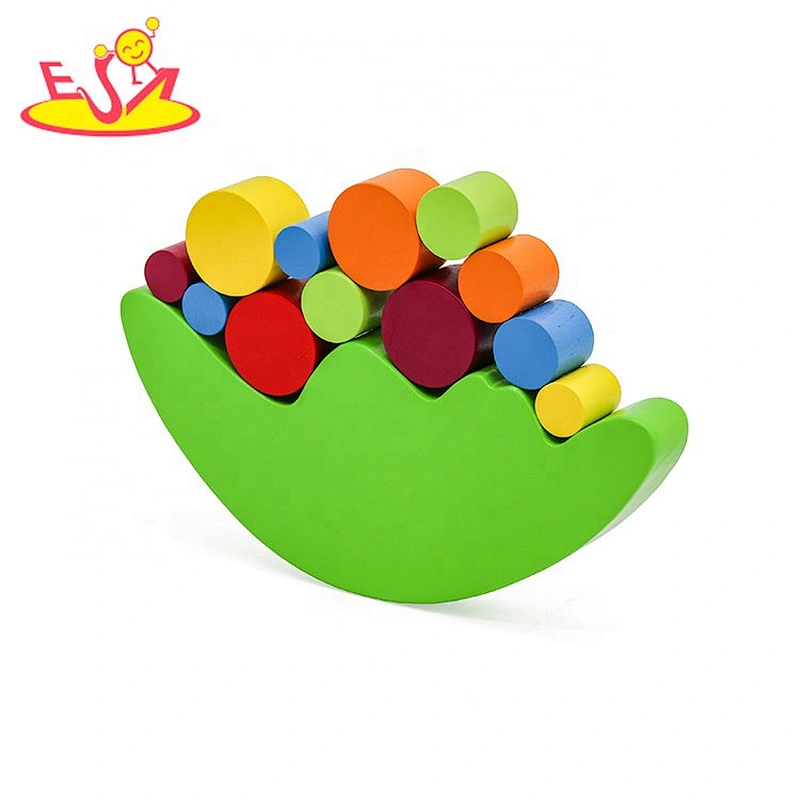 2021 New design preschool wooden block balance toy for children W11F095
