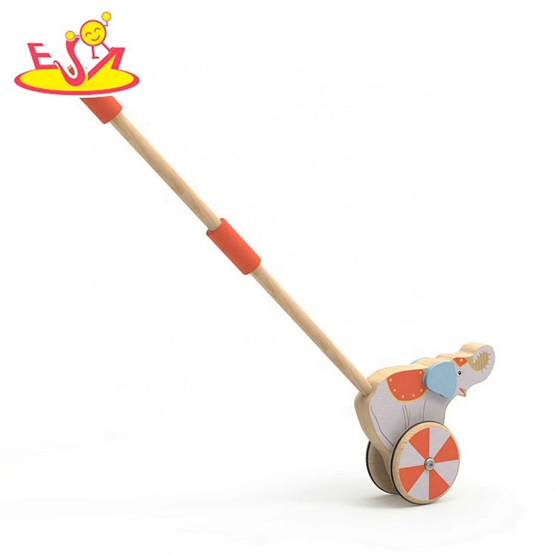 New design educational wooden baby push walker for wholesale W05A029