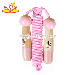 wholesale preschool wooden children jumping rope with most popular W01A372B