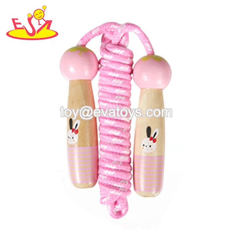 wholesale preschool wooden children jumping rope with most popular W01A372B