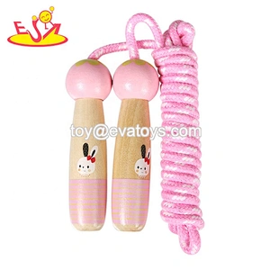 wholesale preschool wooden children jumping rope with most popular W01A372B