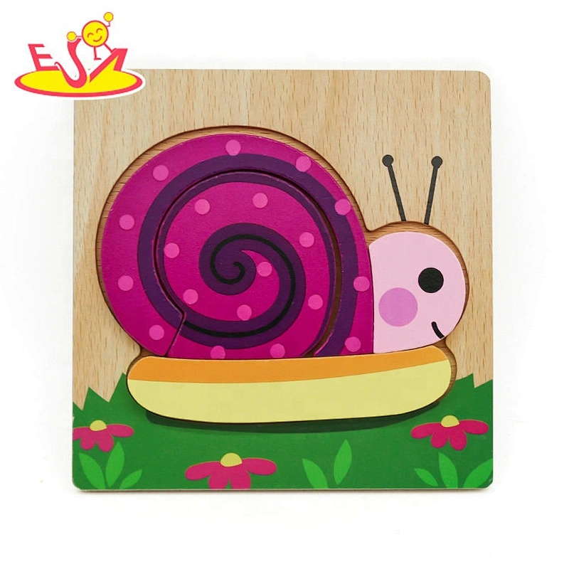 Customize animals wooden chunky jigsaw puzzles for kids W14D109