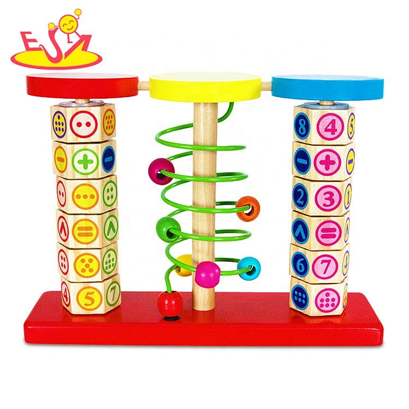 Customize most popular wooden classic toy bead maze for baby W12A044
