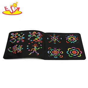 2021 Hot selling colored wooden shaped jigsaw puzzles for kids W14A256